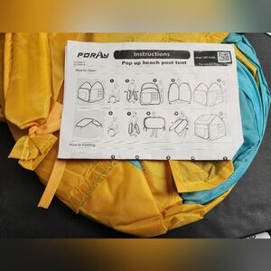 Poray‎ Pop Up Beach Pool Tent New